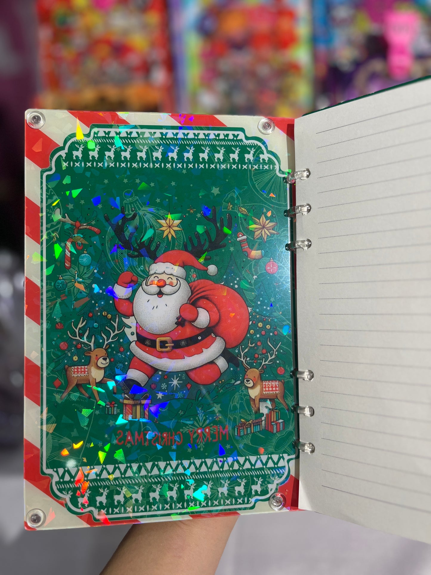 Christmas Gifts A5 shaker notebook diy craft notebook