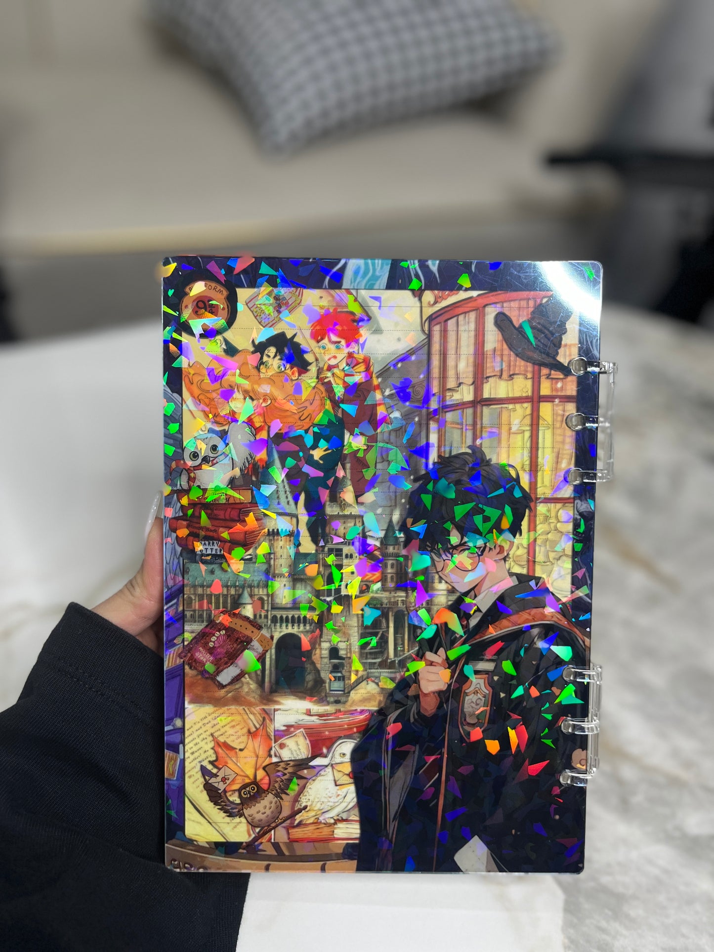 Harry Potter A5 shaker notebook diy craft notebook