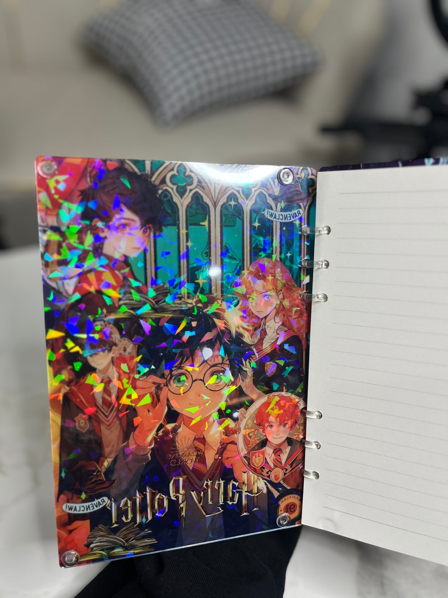 Harry Potter A5 shaker notebook diy craft notebook