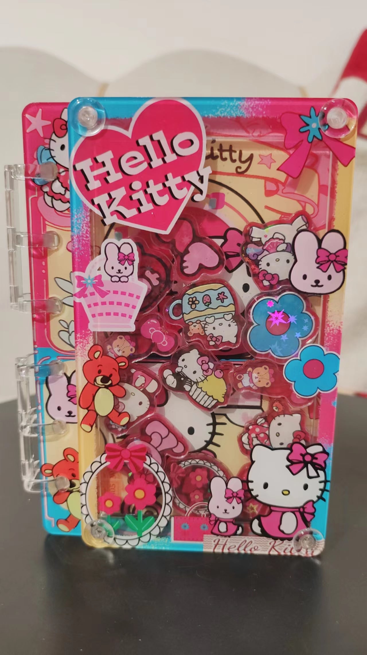 Three Hello Kitty shaker diy craft notebook (Two sizes A5\A7)
