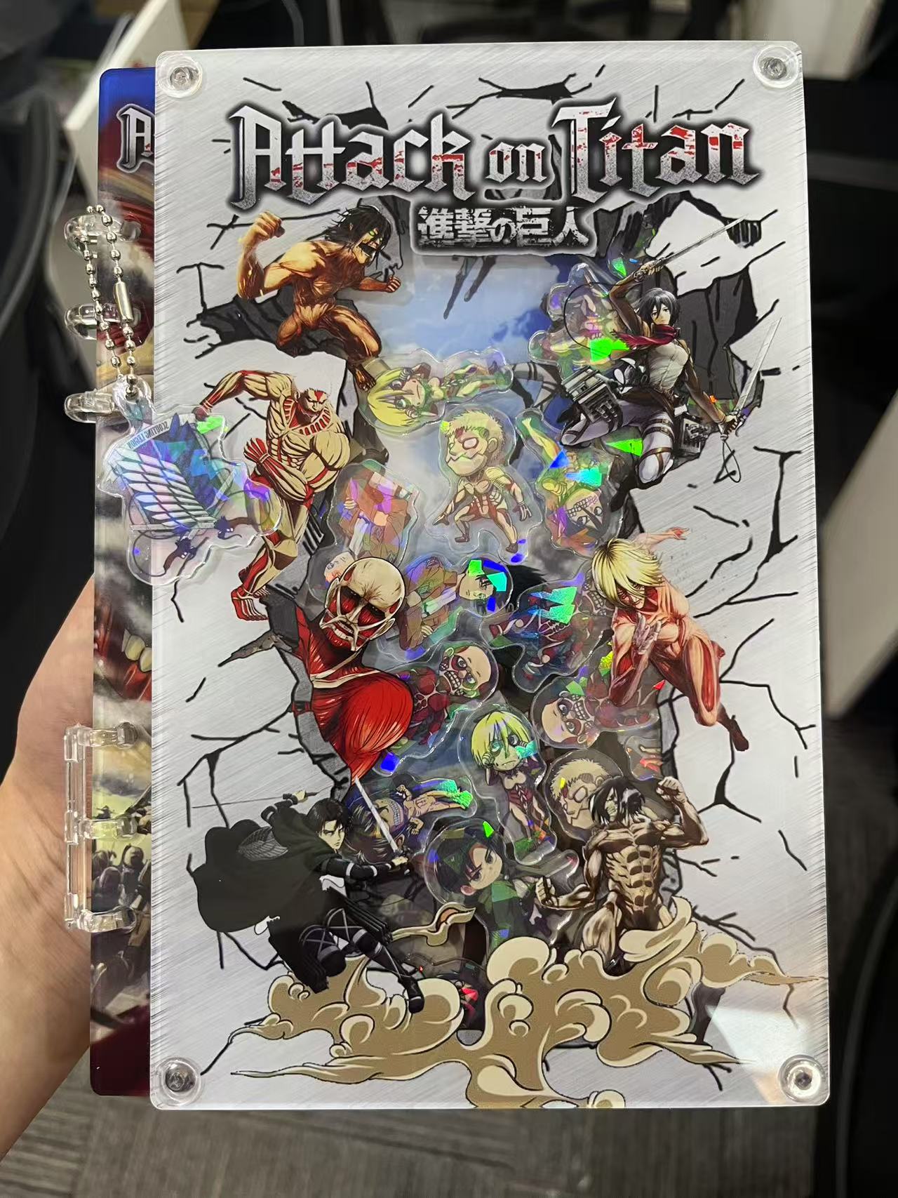 Attack on Titan A5 shaker notebook diy craft notebook