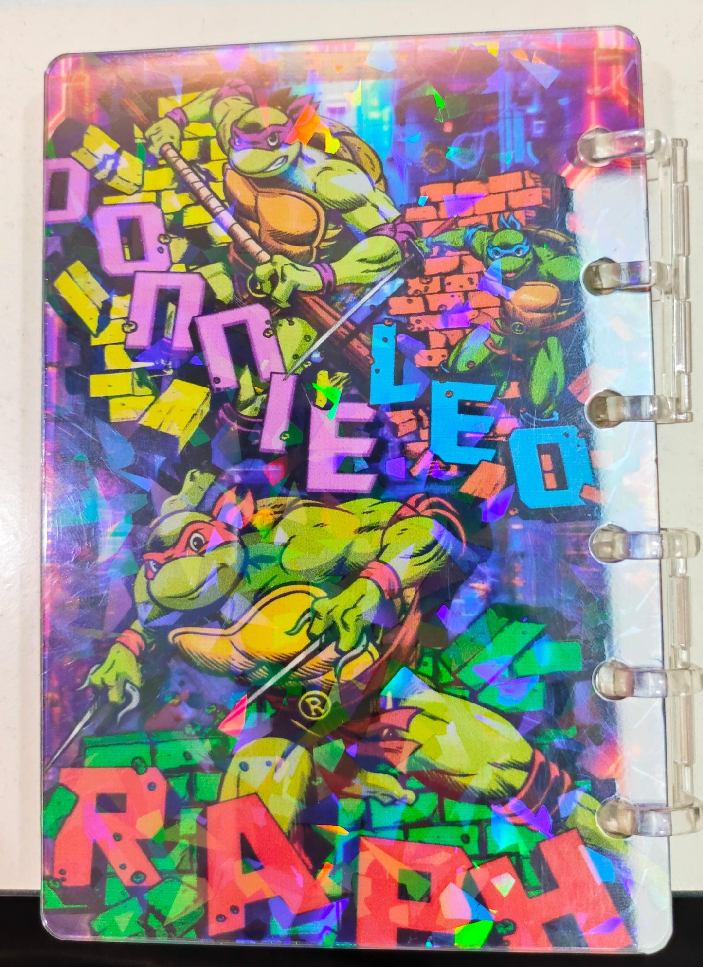 Ninja turtle A7 shaker notebook diy craft notebook
