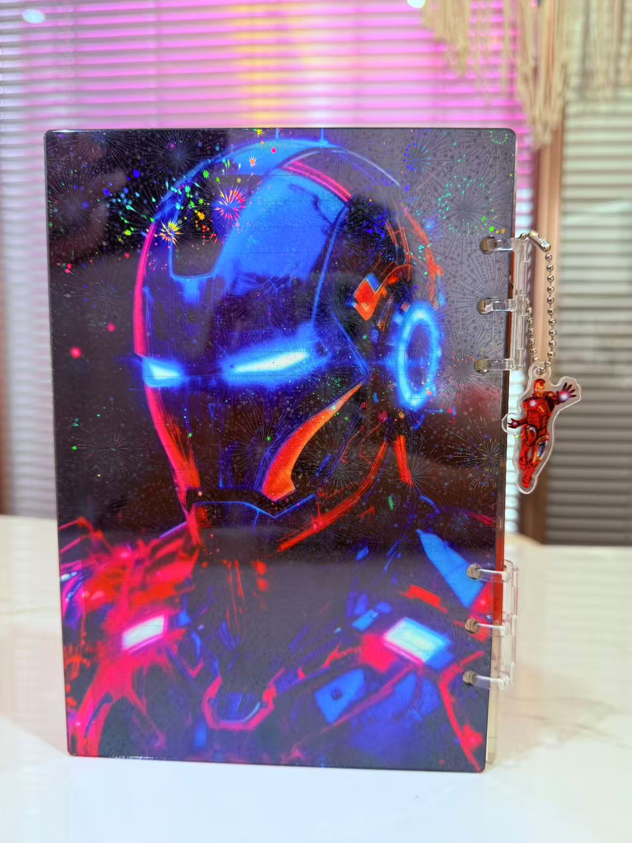 Iron Man A5 shaker notebook diy craft notebook