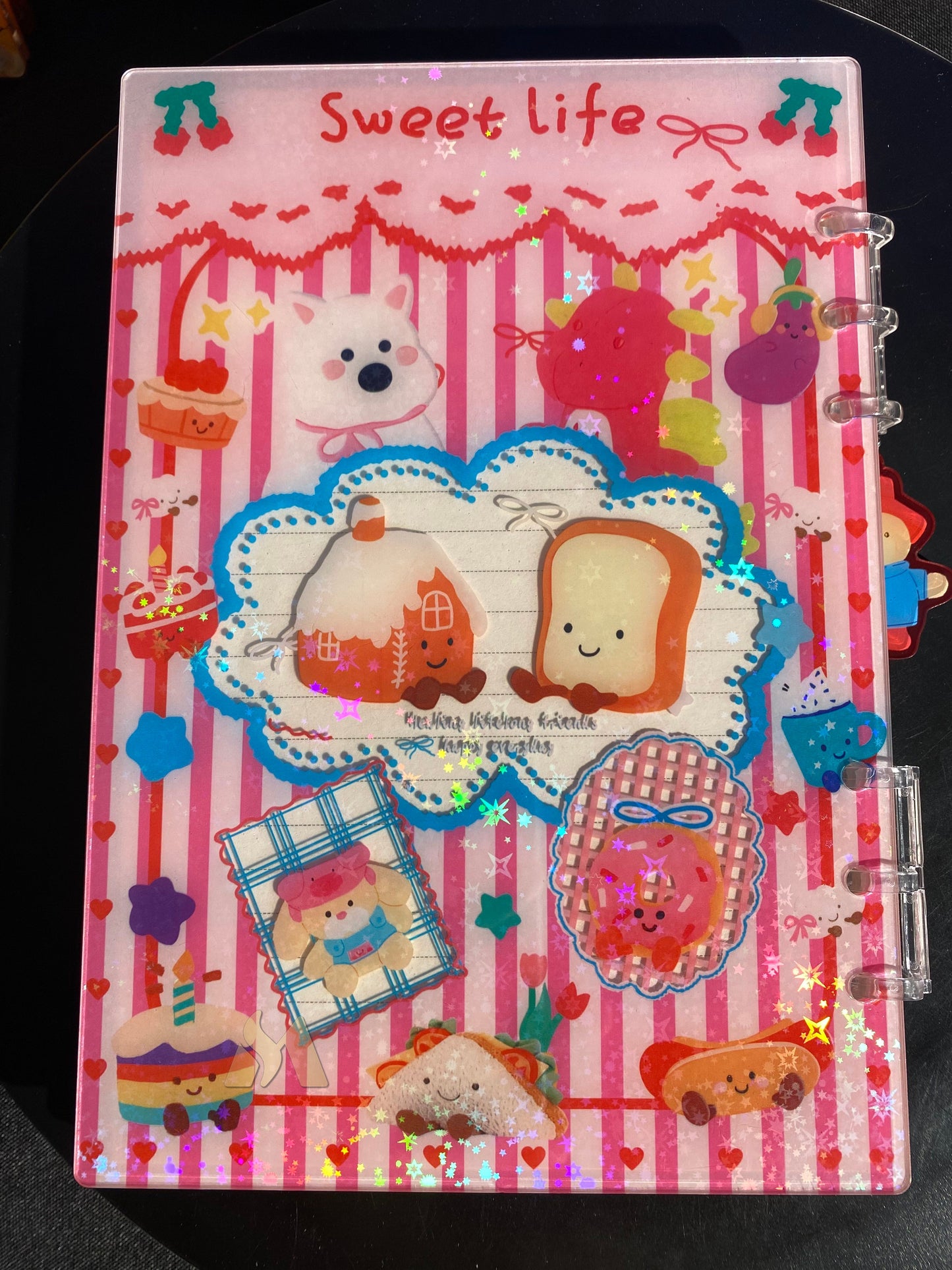 Jelly Cat A4/A5/A7 shaker notebook diy craft notebook