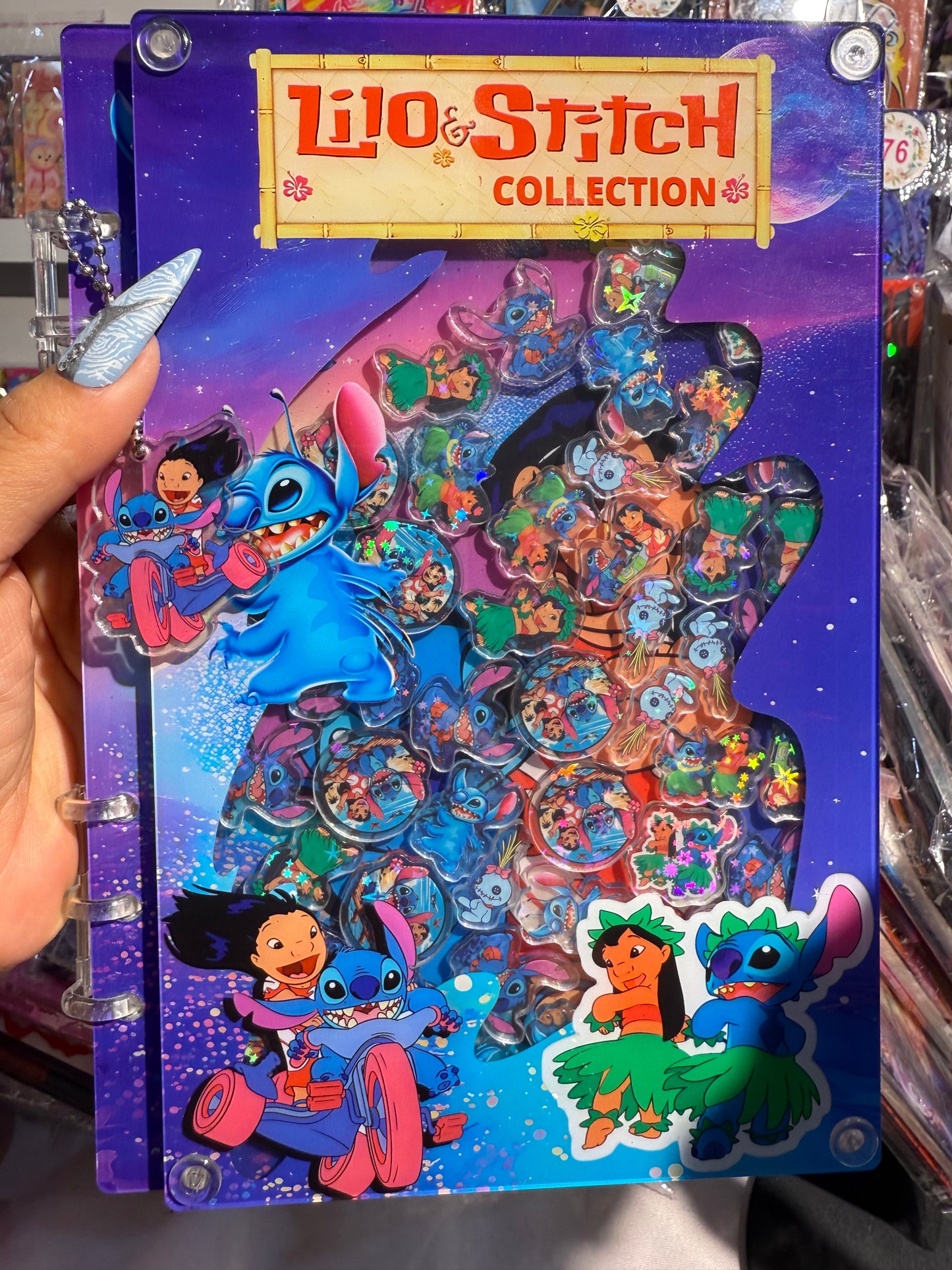 Stitch A5/A7 shaker notebook diy craft notebook
