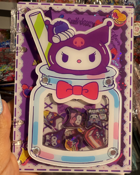 3D Kuromi A5/C9 shaker notebooks diy craft notebook