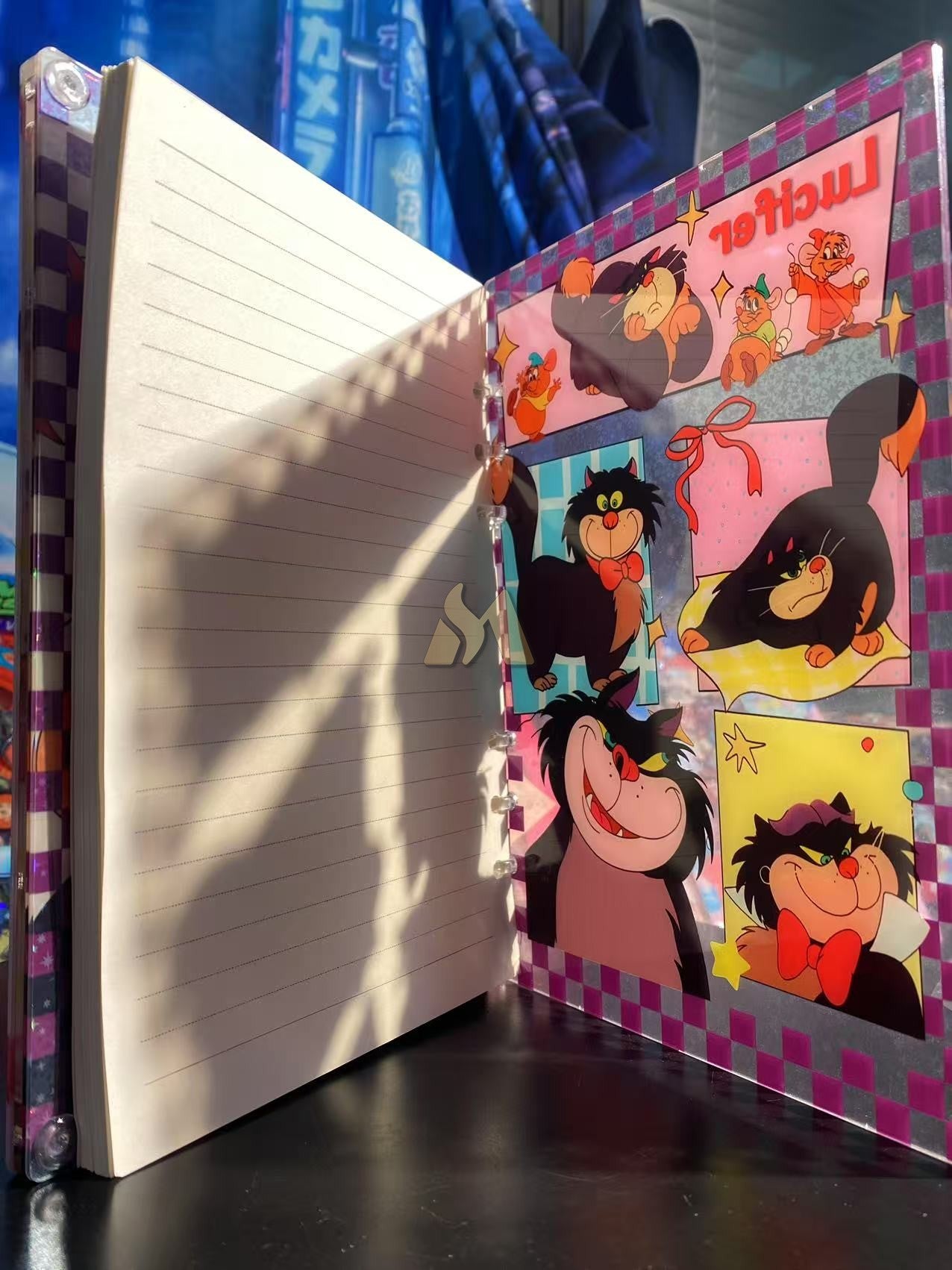 Lucifer A5 shaker notebook diy craft notebook