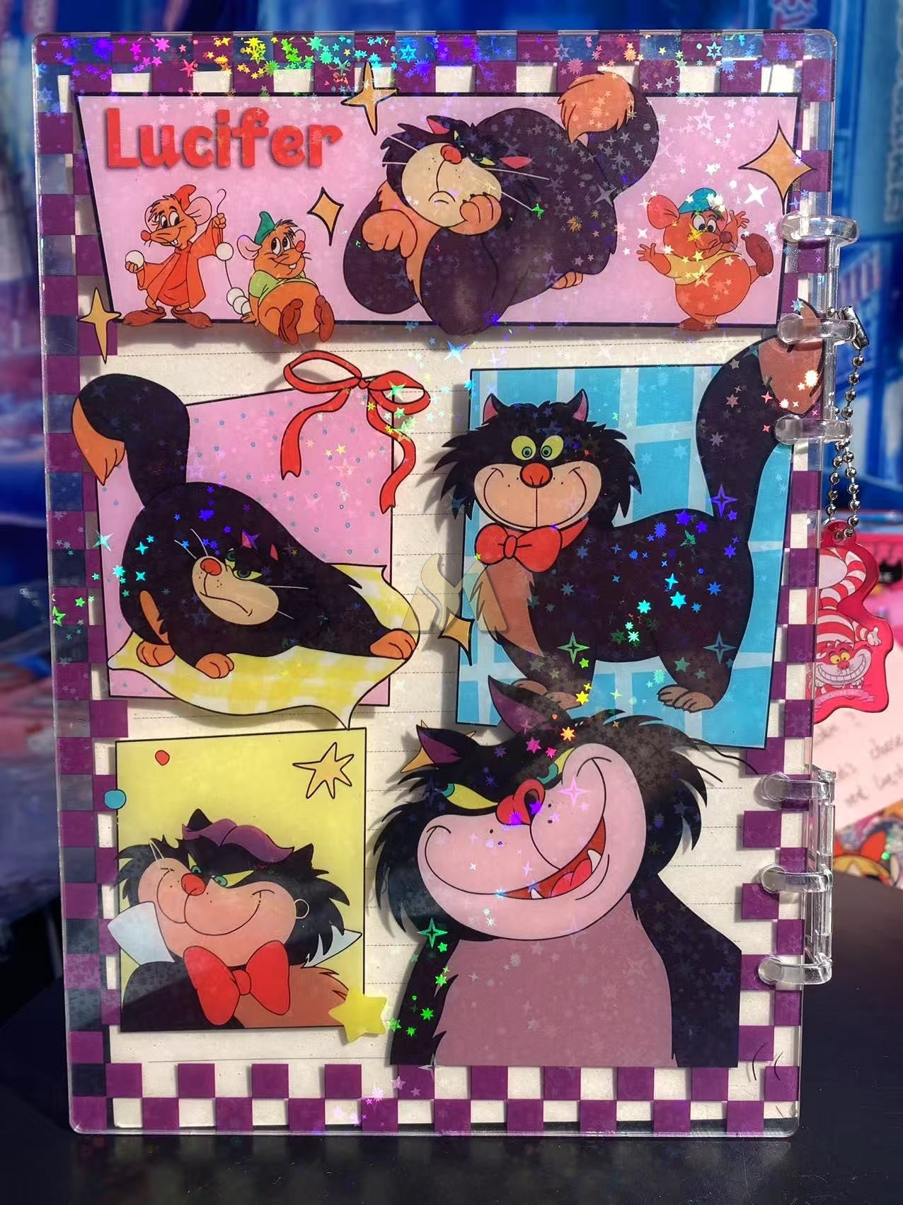 Lucifer A5 shaker notebook diy craft notebook
