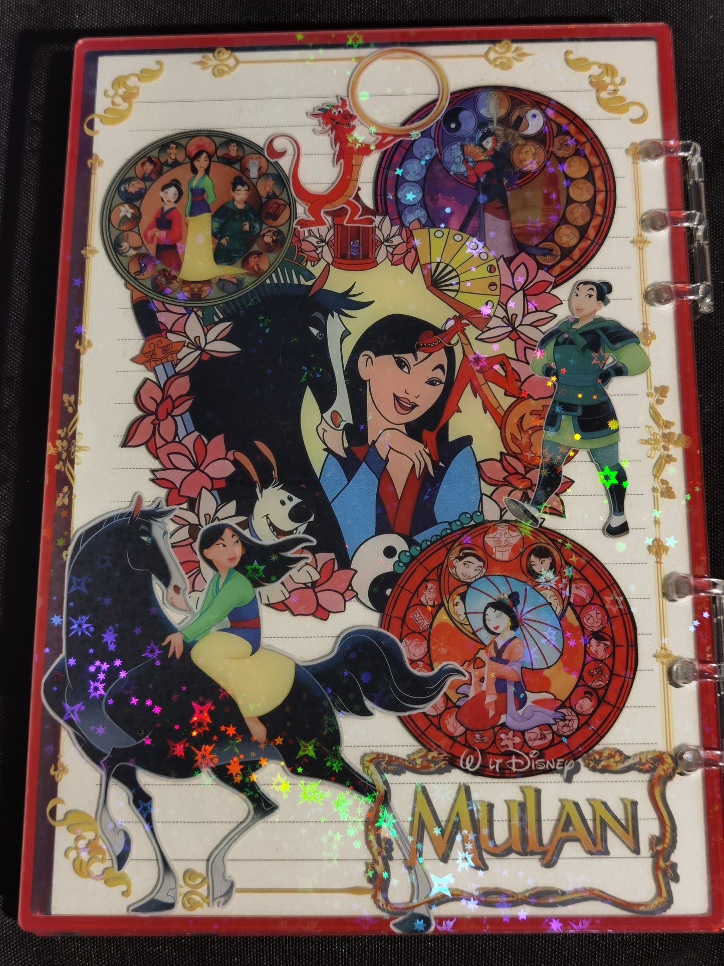 Mulan A5 shaker notebook diy craft notebook