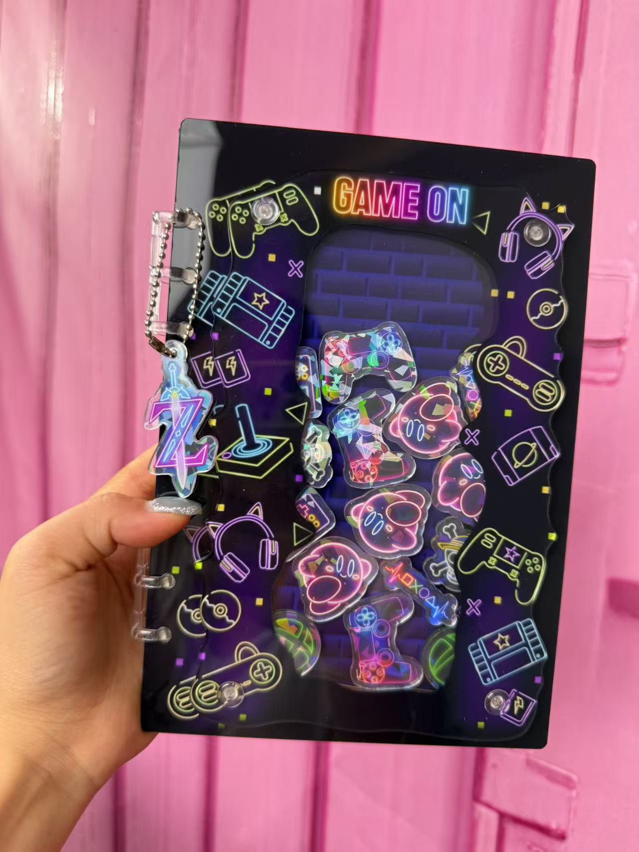 Game A5 shaker notebook diy craft notebook