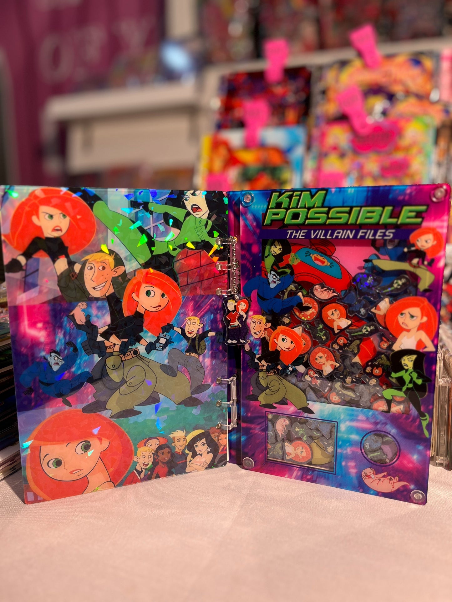 Kim possible A5、A7 shaker notebook diy craft notebook