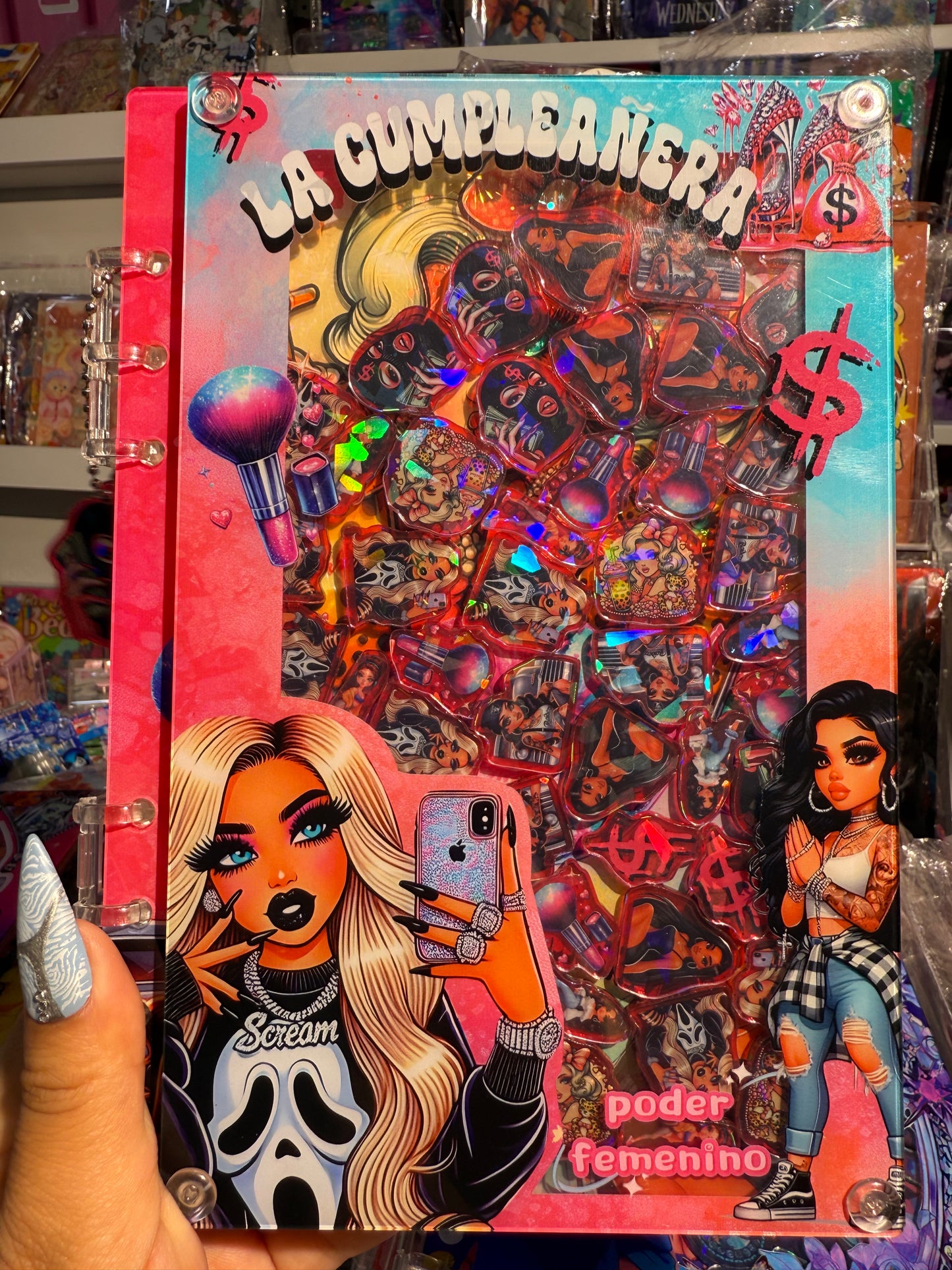 Onsale Latin girl A5 shaker notebooks  diy craft notebook