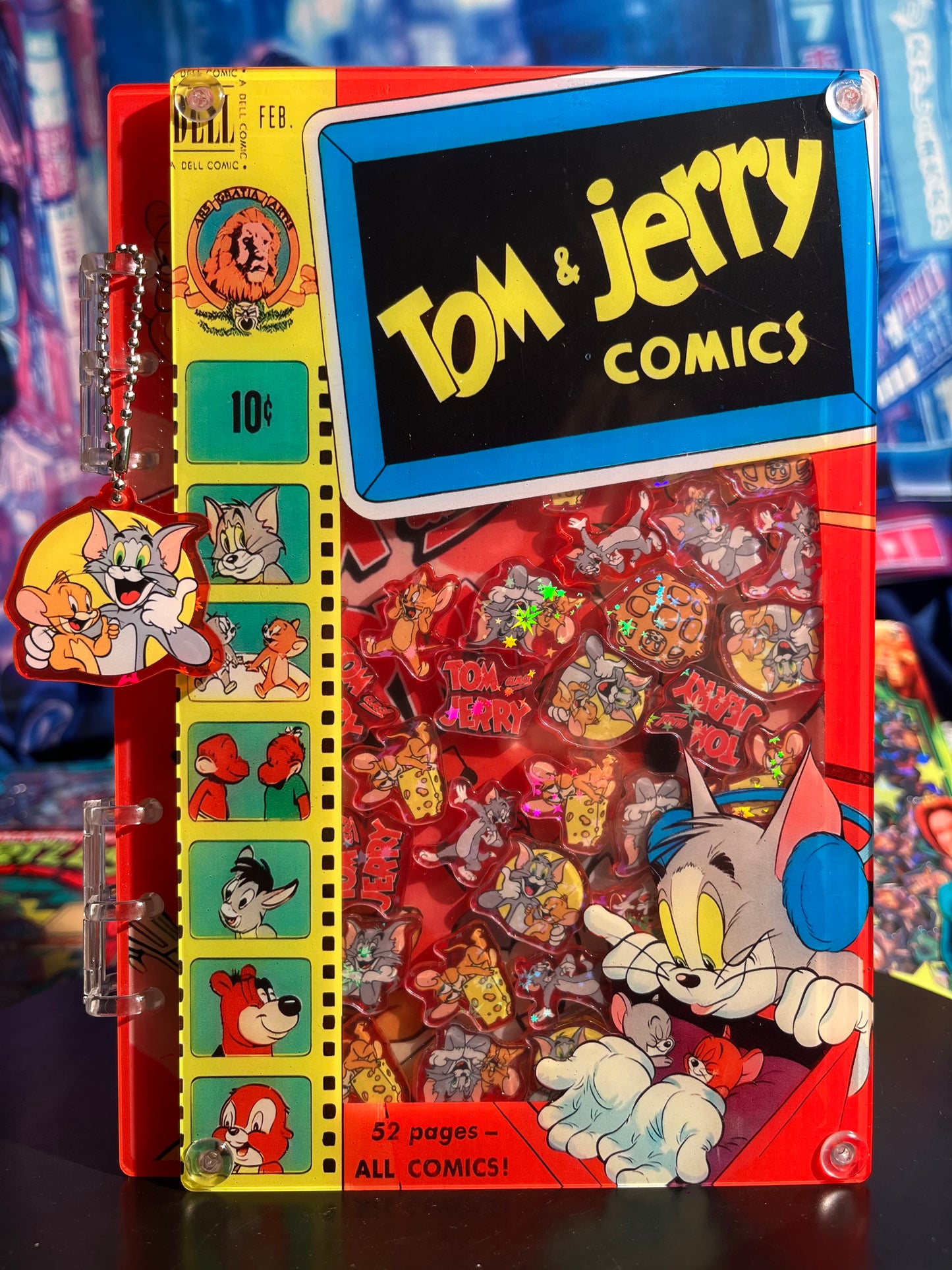 Tom & Jerry A5 shaker notebook diy craft notebook