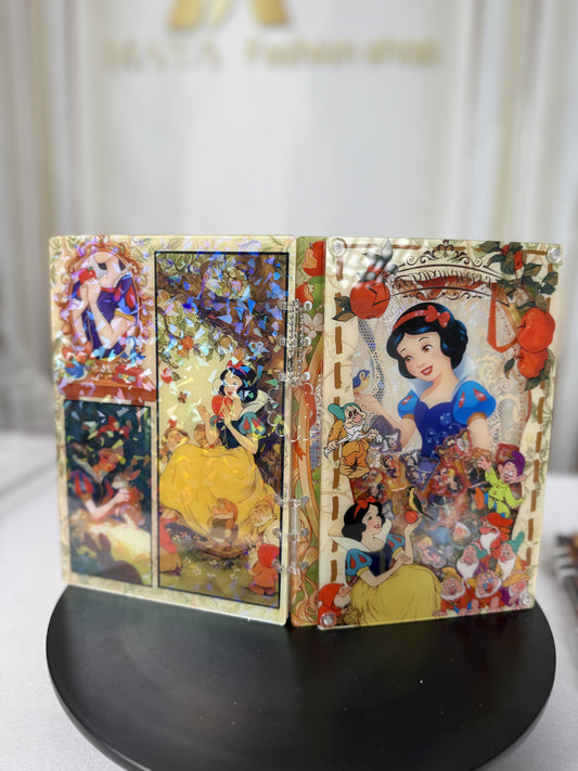 Snow white A5 shaker notebook diy craft notebook