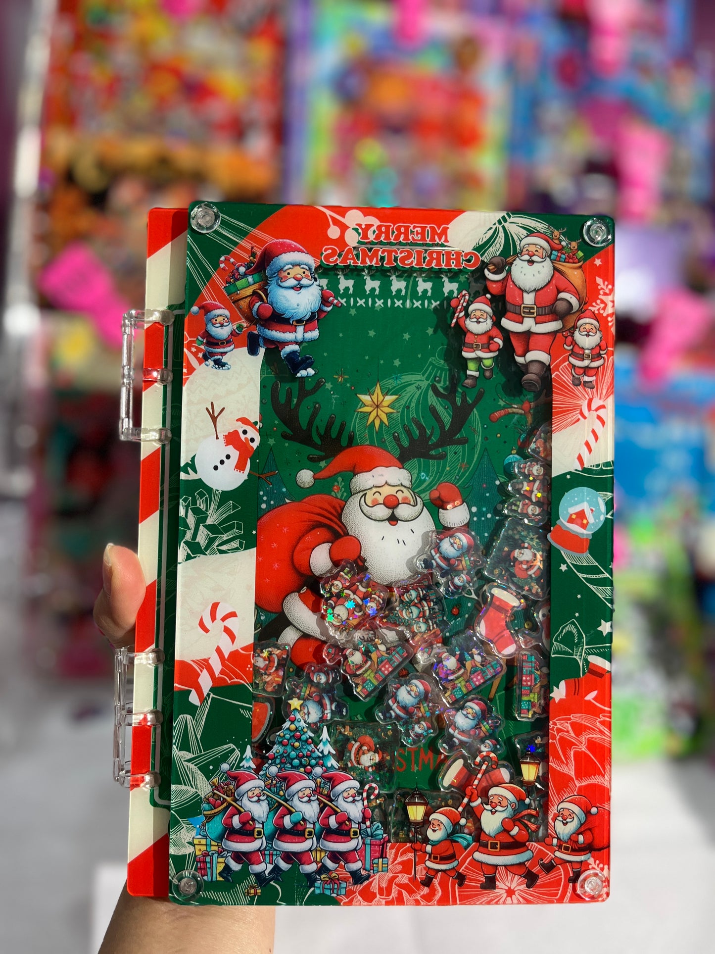 Christmas Gifts A5 shaker notebook diy craft notebook