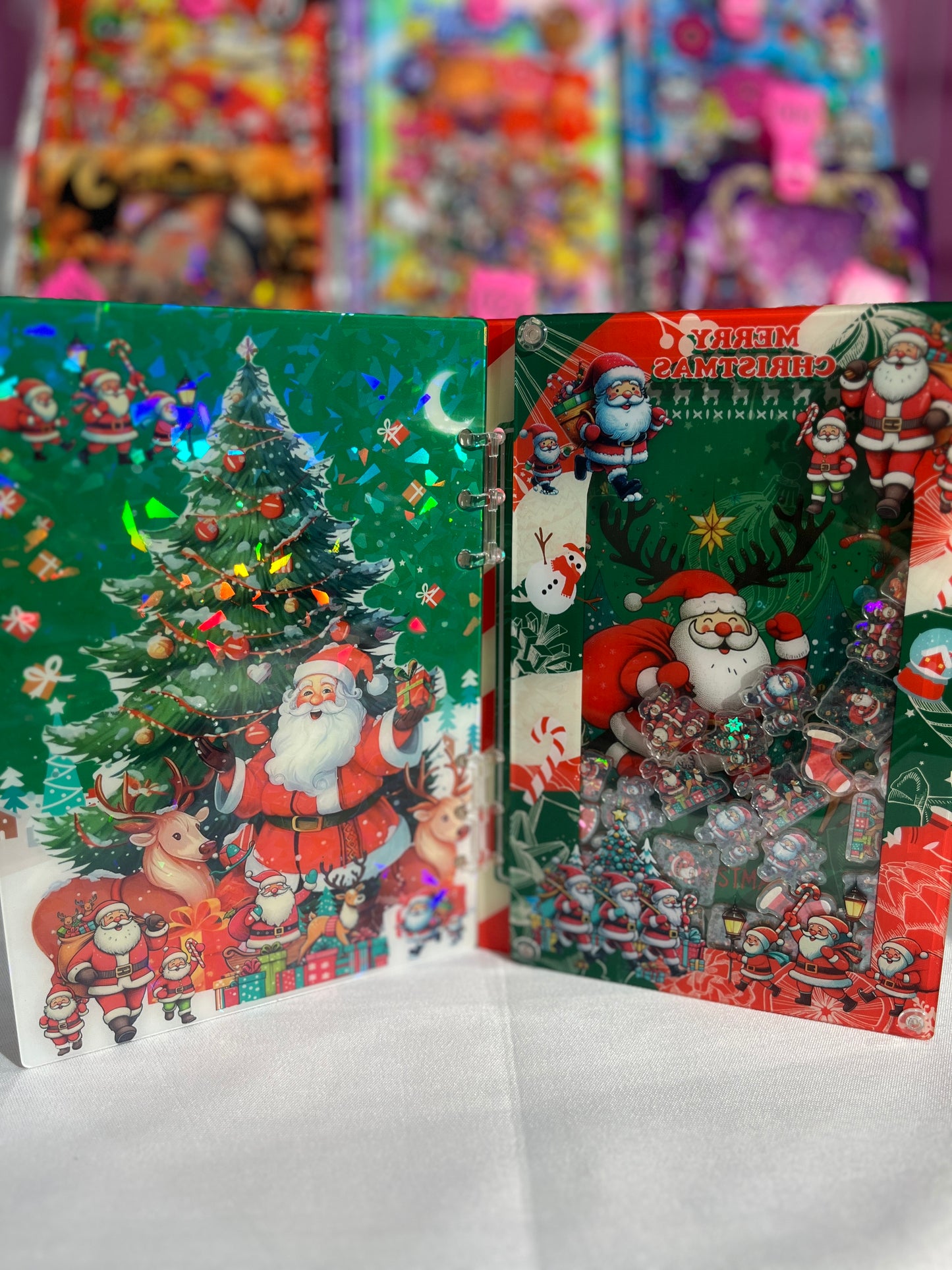 Christmas Gifts A5 shaker notebook diy craft notebook
