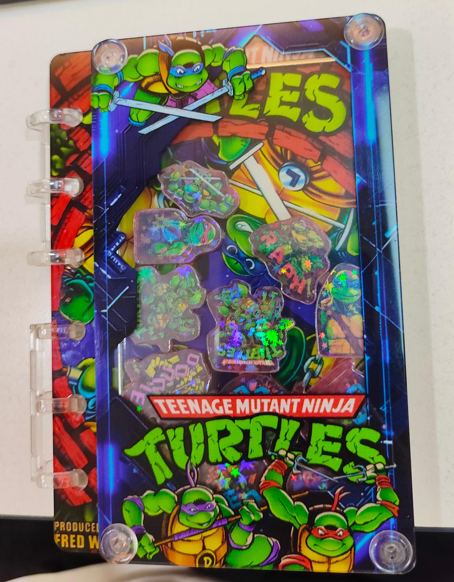 Ninja turtle A7 shaker notebook diy craft notebook