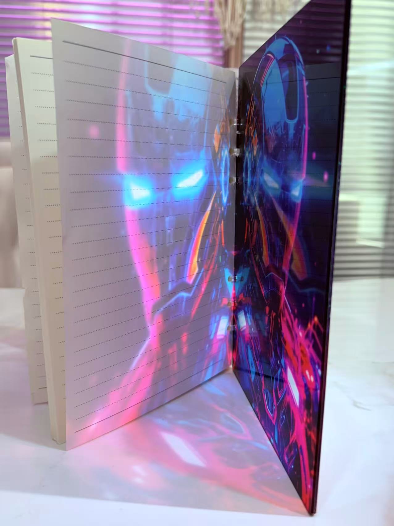 Iron Man A5 shaker notebook diy craft notebook
