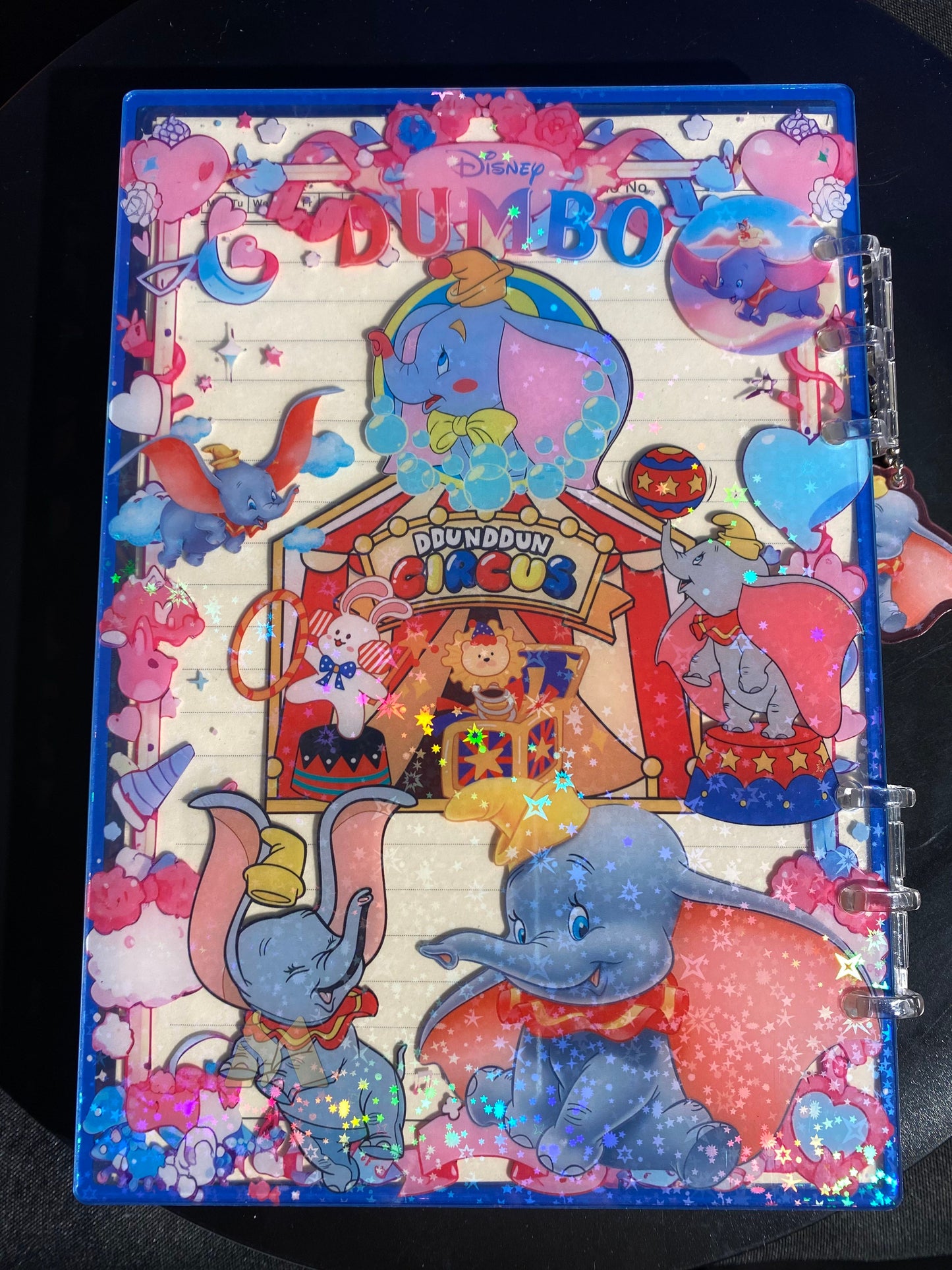 Dumbo A5 shaker notebook diy craft notebook
