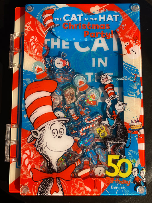 The cat in the hat A5 shaker notebook diy craft notebook