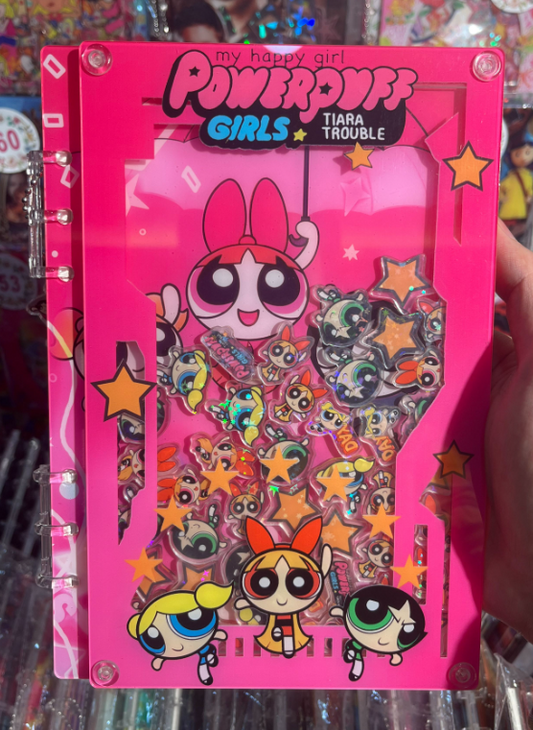 Powerpuff Girls A5 shaker notebook diy craft notebook