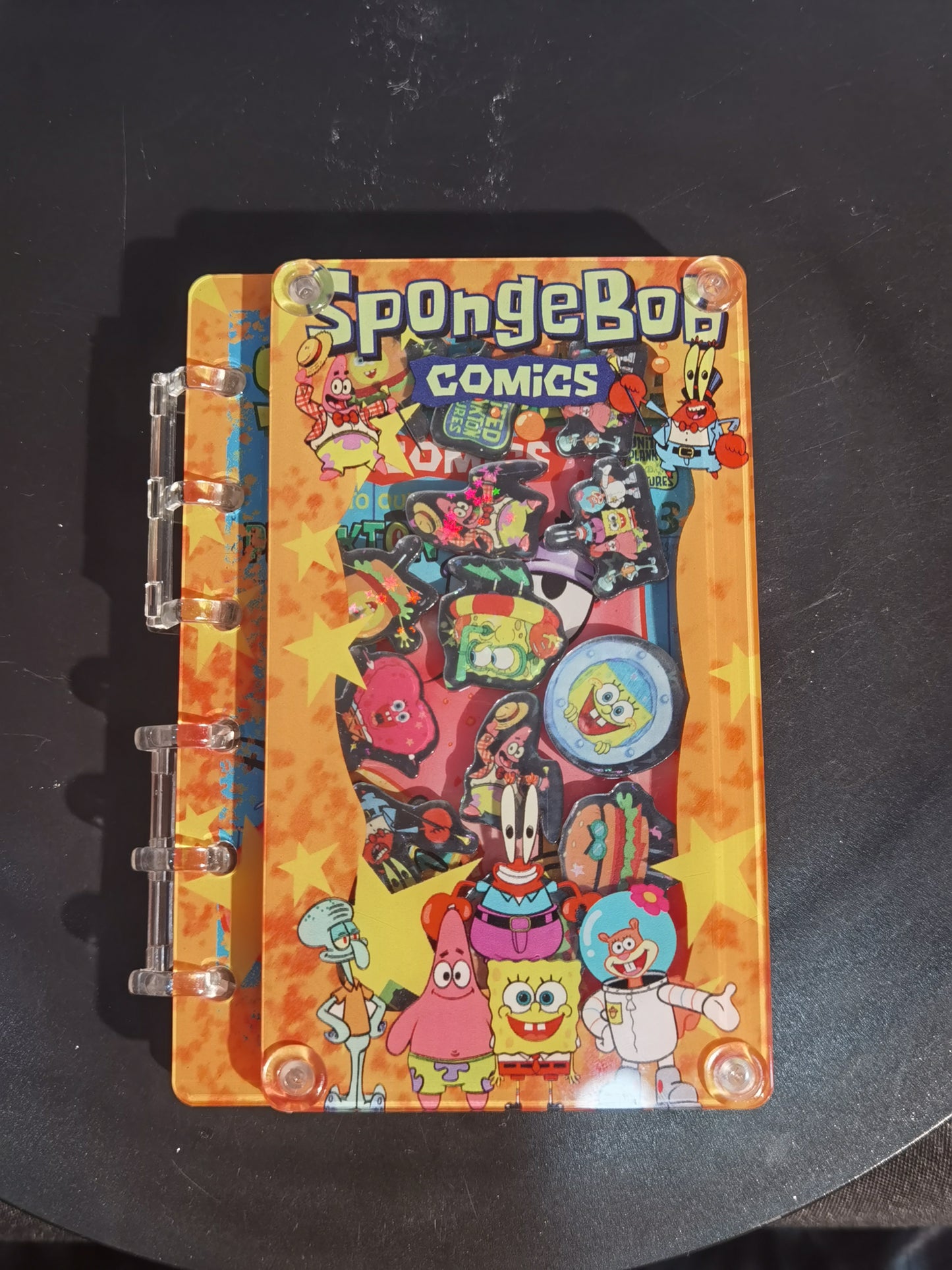 SpongeBob   A5/A7 shaker notebook diy craft notebook 086
