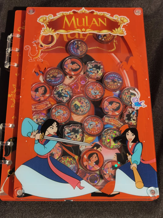Mulan A5 shaker notebook diy craft notebook