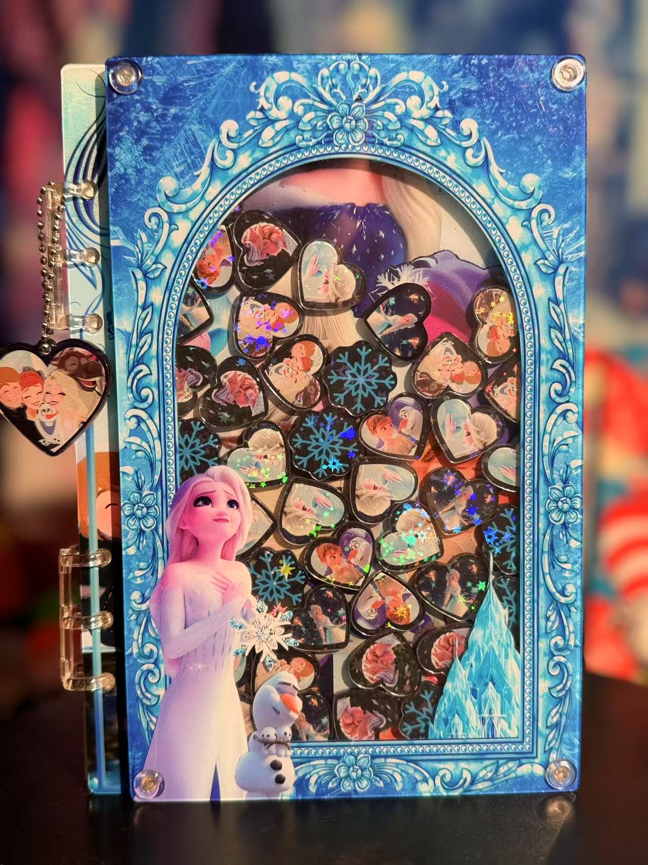 Elsa A5 shaker notebook diy craft notebook