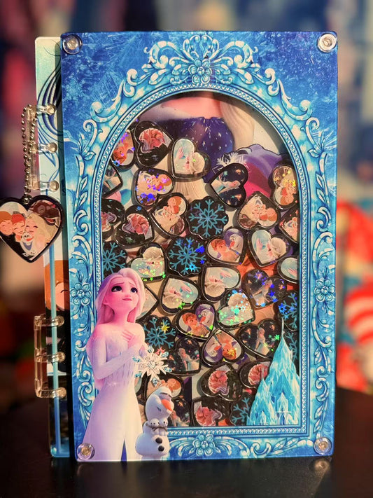 Elsa A5 shaker notebook diy craft notebook