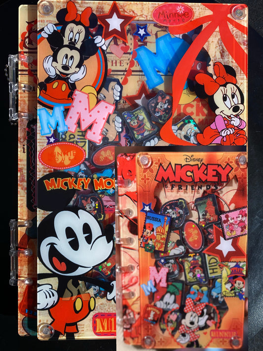 Mickey Mouse  A5 A7 shaker notebook diy craft notebook