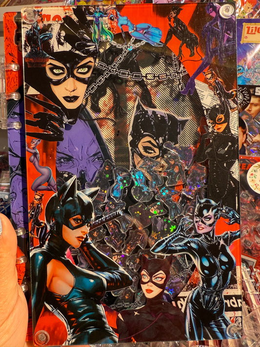 Cat woman  A5 shaker notebook diy craft notebook