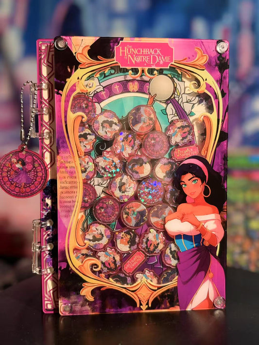 Esmeralda A5 shaker notebook diy craft notebook