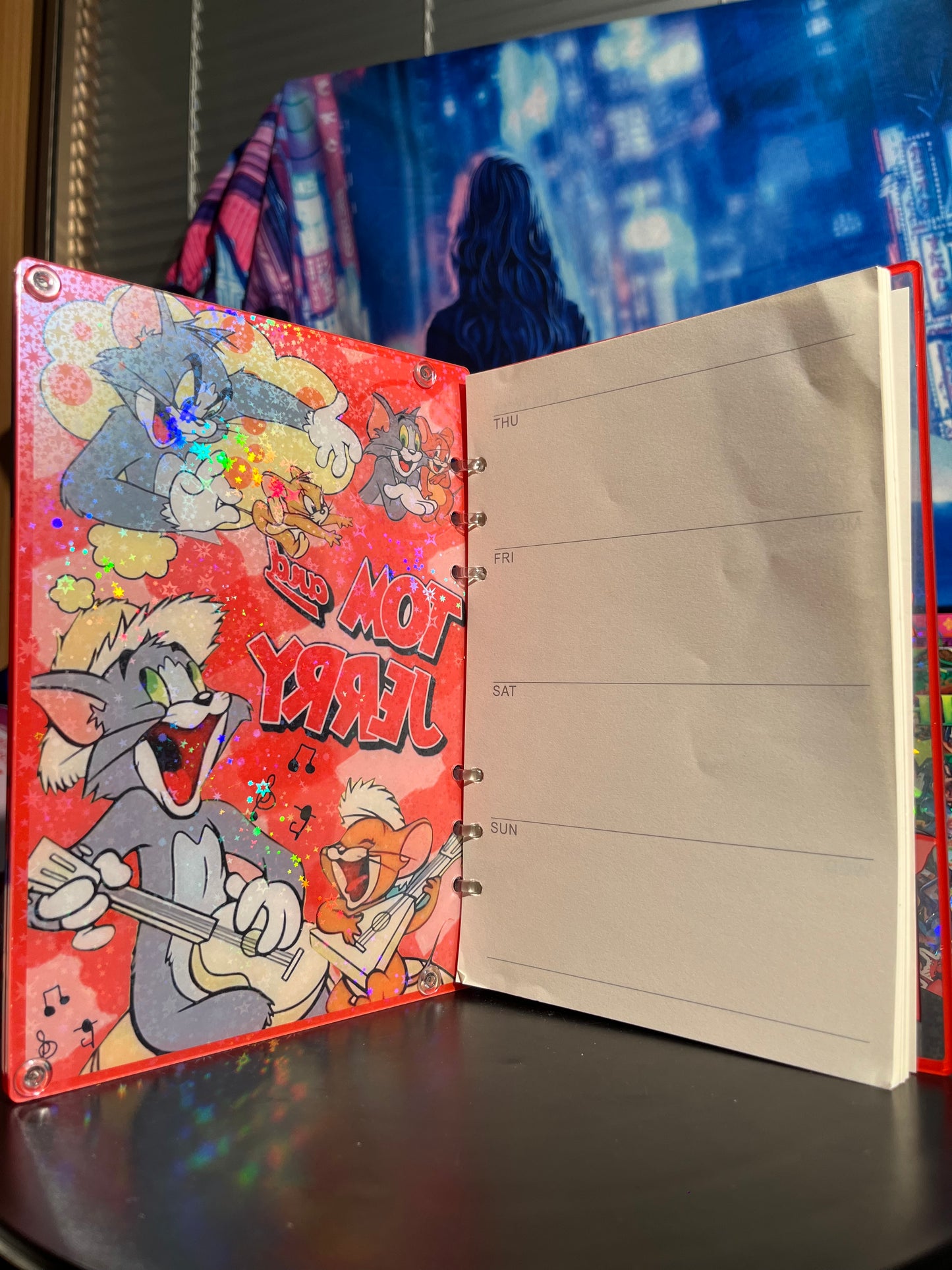 Tom & Jerry A5 shaker notebook diy craft notebook