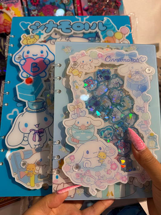 Cinnamoroll shaker notebooks  diy craft notebook