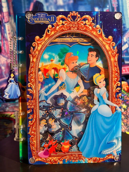 Cinderella A5 shaker notebook diy craft notebook