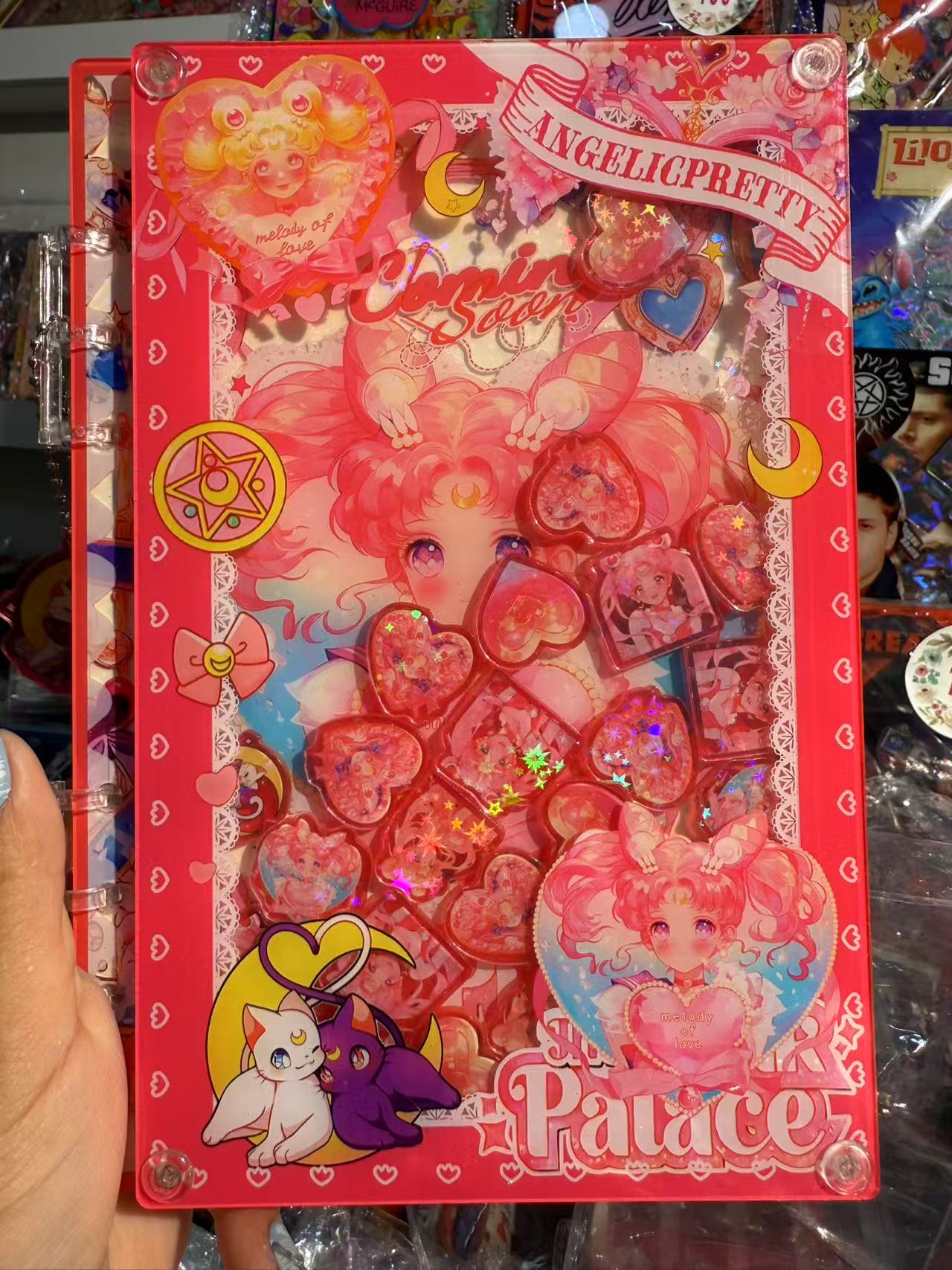 Sailor moon  A5 shaker notebook diy craft notebook