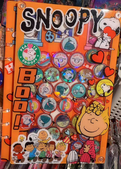 Snoopy A5 shaker notebook diy craft notebook