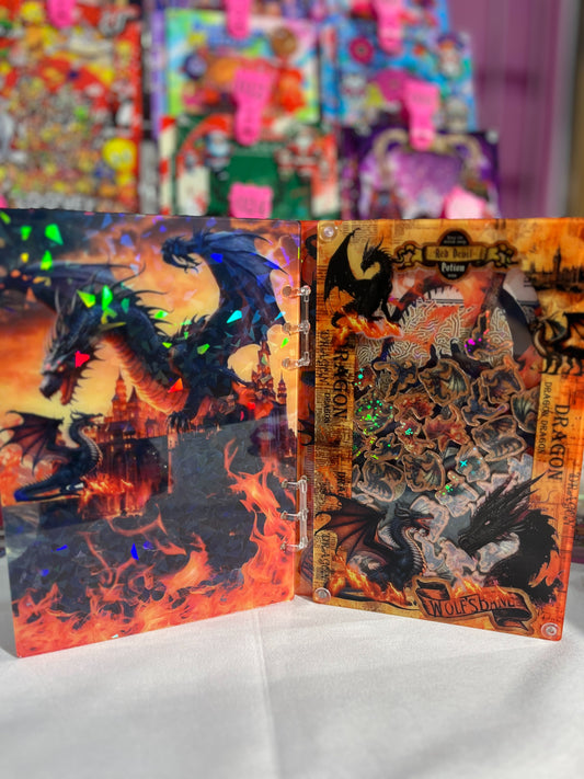 Dragon  A5 shaker notebook diy craft notebook