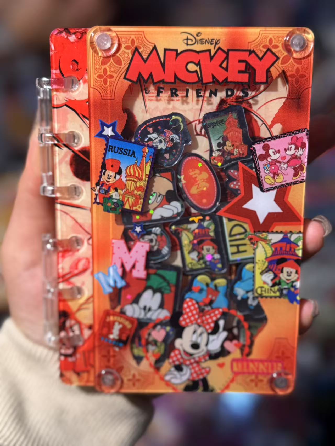 Mickey Mouse  A5 A7 shaker notebook diy craft notebook