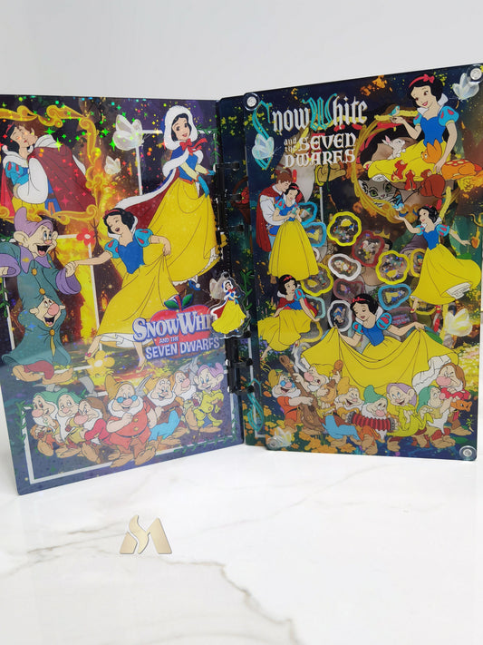 Snow white A5、A7 shaker notebook diy craft notebook