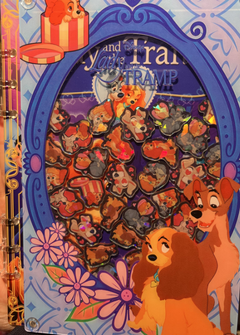 Lady and Tramp  A5 shaker notebook diy craft notebook