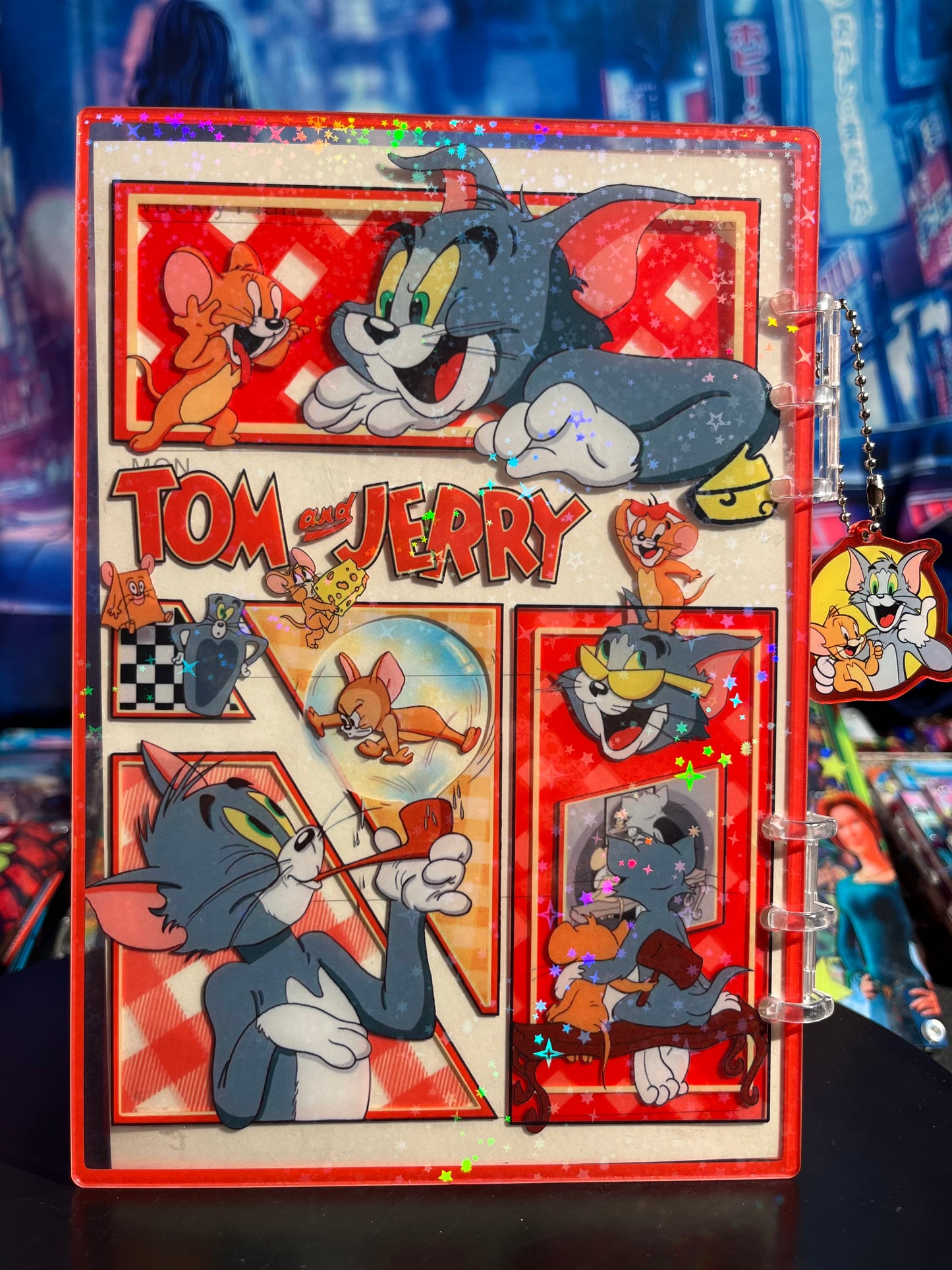 Tom & Jerry A5 shaker notebook diy craft notebook