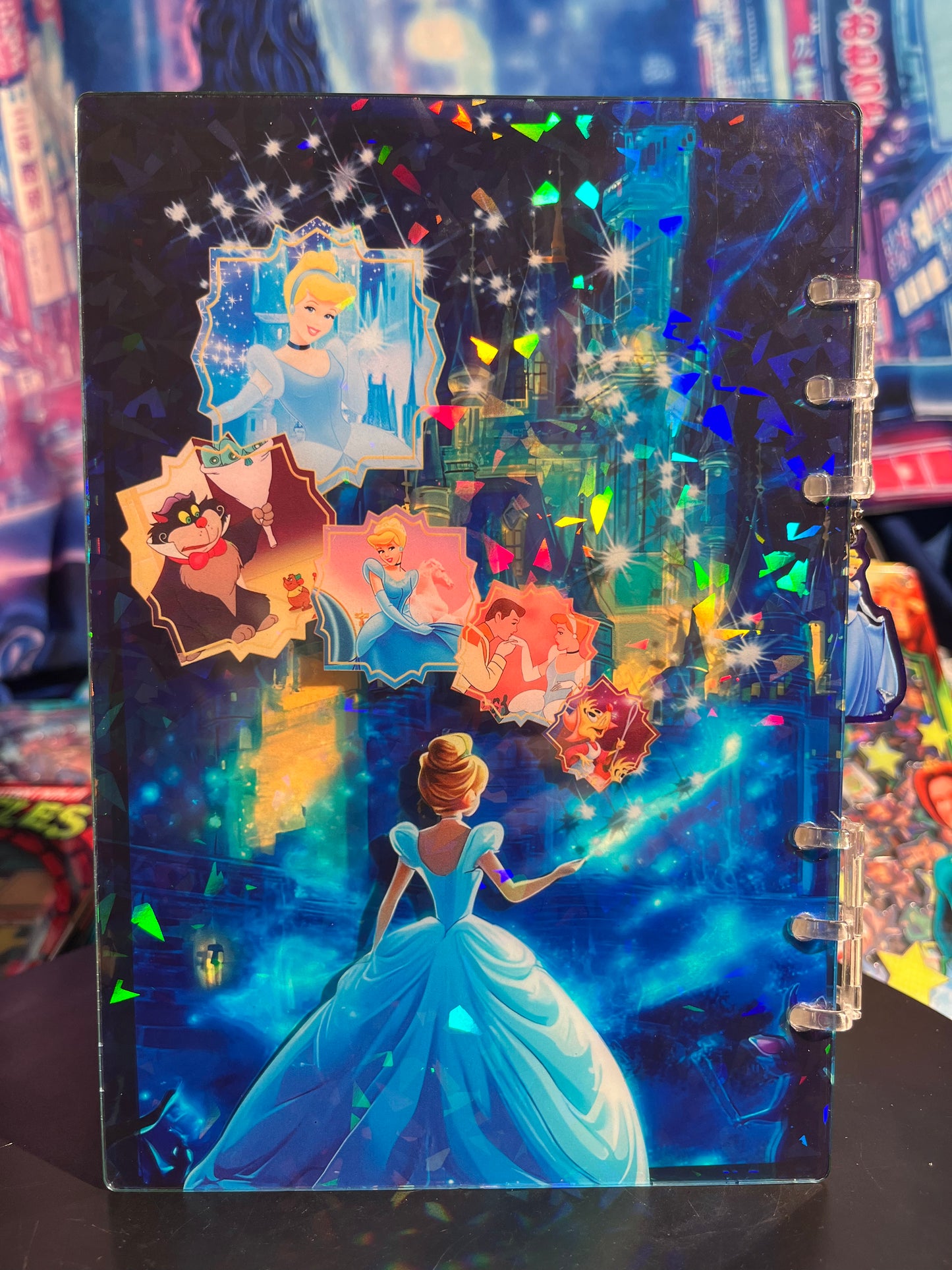 Cinderella A5 shaker notebook diy craft notebook