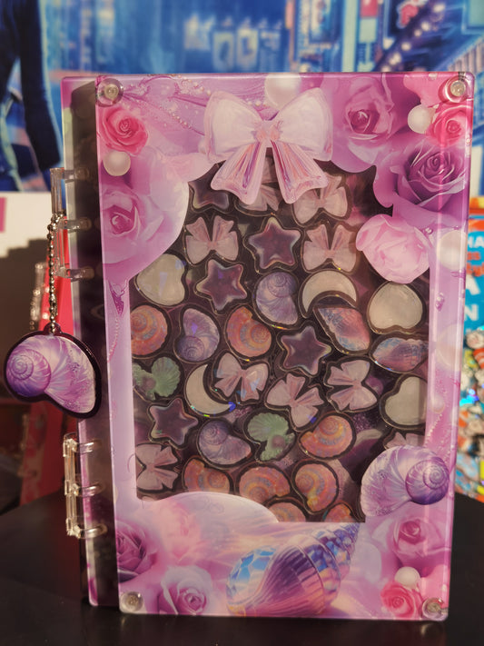 Seasell A5 shaker notebook diy craft notebook