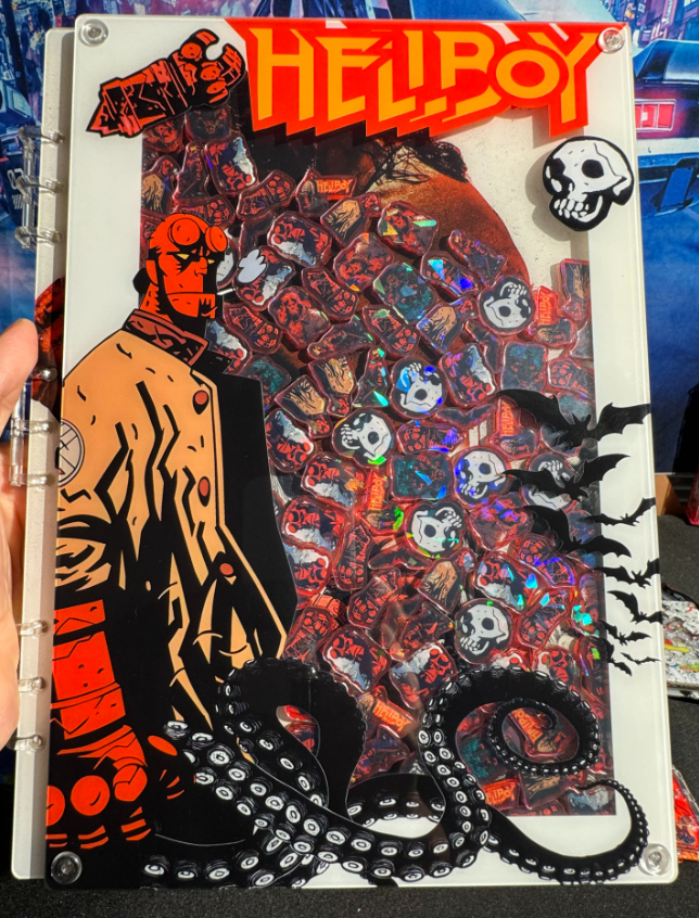 Hellboy  A4/A5 shaker notebook diy craft notebook 061