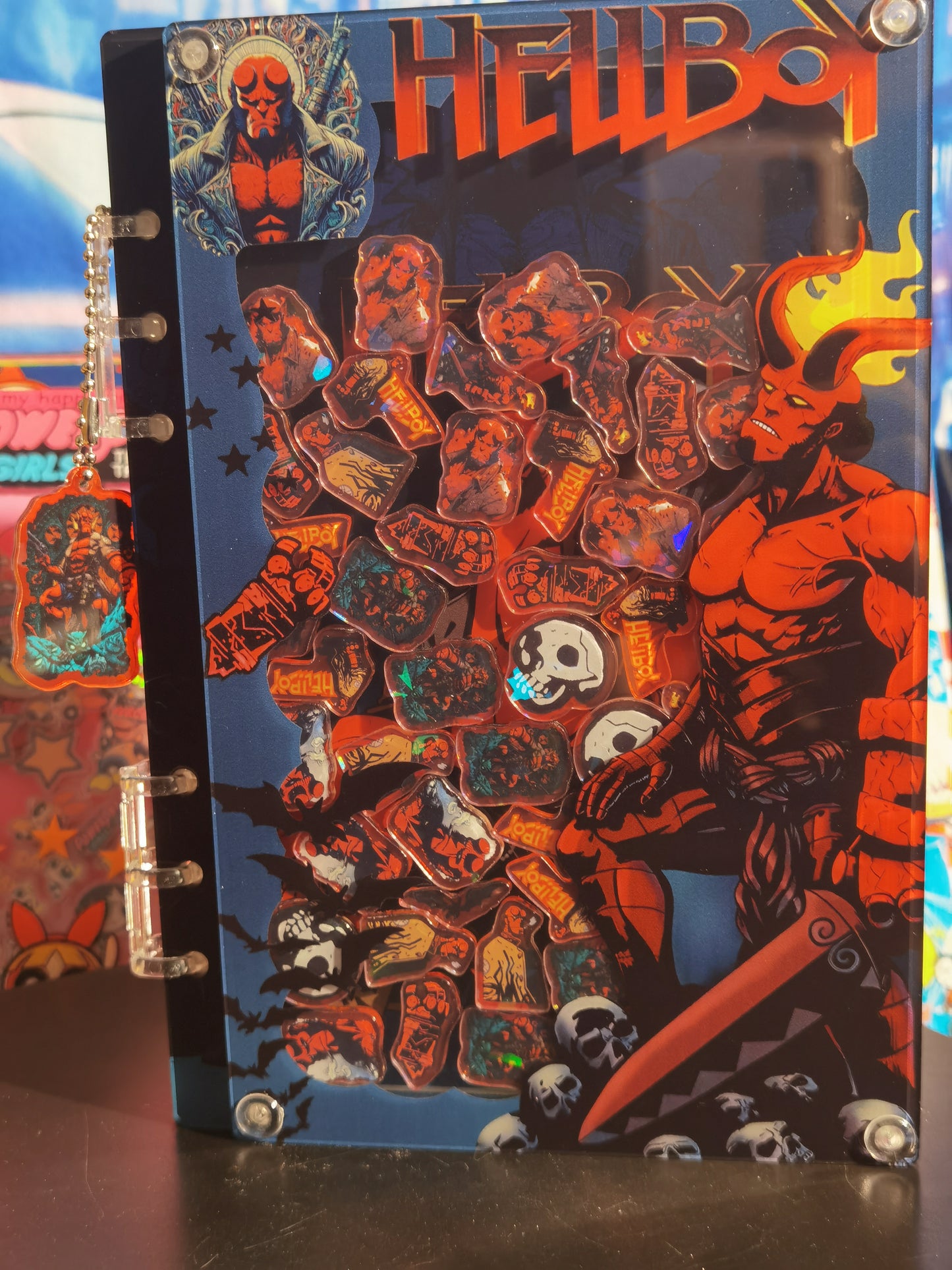 Hellboy  A4/A5 shaker notebook diy craft notebook 061