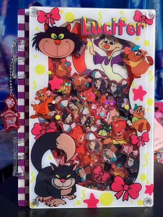 Lucifer A5 shaker notebook diy craft notebook