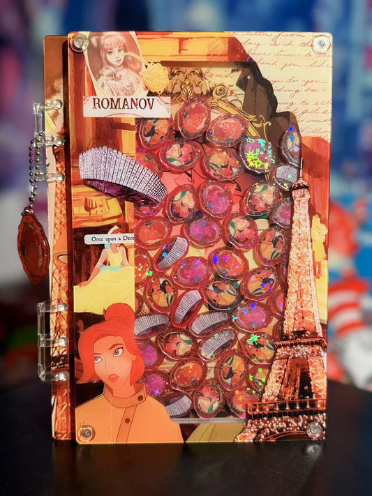 Anastasia Princess A5 shaker notebook diy craft notebook