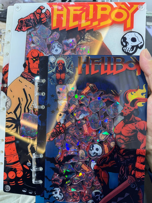 Hellboy  A4/A5 shaker notebook diy craft notebook 061