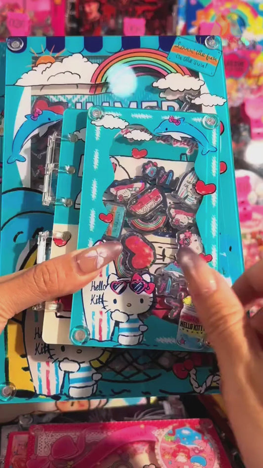 Three Hello Kitty  shaker diy craft notebook （Two sizes A5\A7）